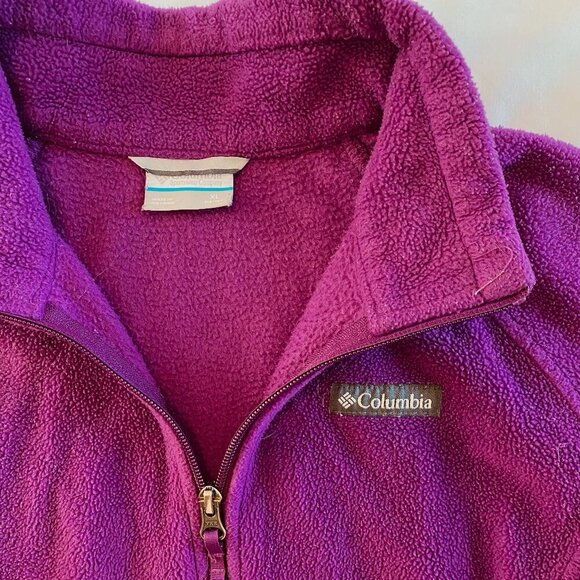 Columbia Benton Springs full zip purple fleece jacket Womens Extra Large warm - Picture 6 of 10